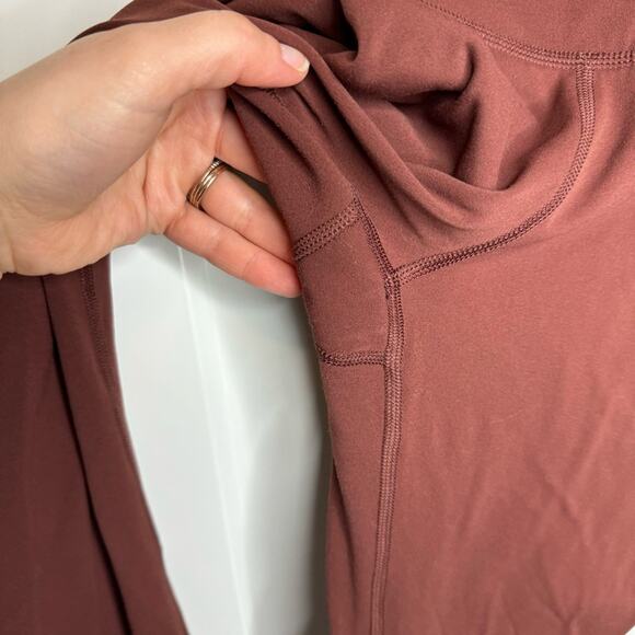 Nike Yoga Lux High Rise 7/8 Leggings Rust Brown Size XS - Picture 4 of 8